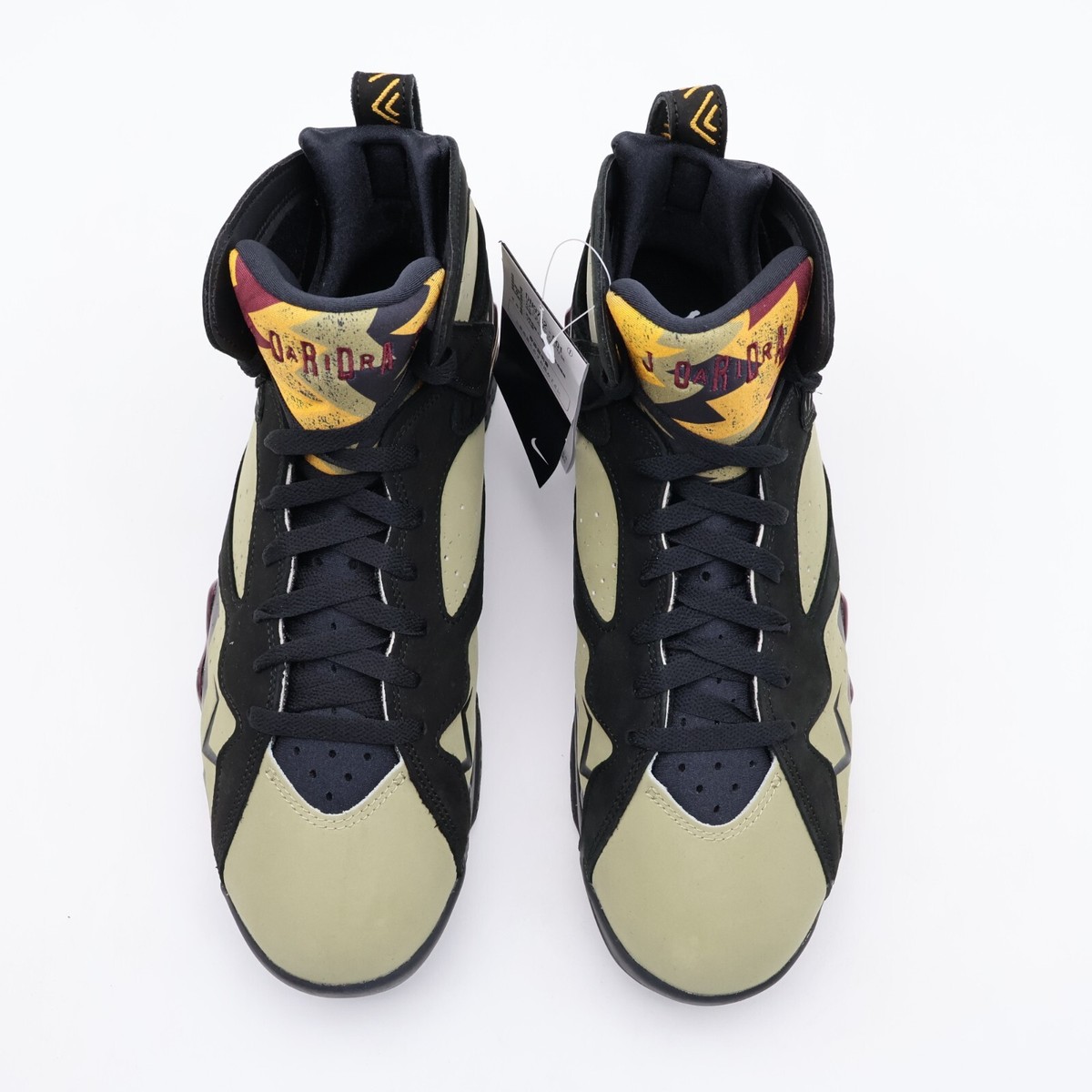 DN9782-001 Nike Air Jordan 7 Retro Black Olive Cherrywood Red