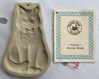 The Brown Bag Cookie Art Mold Cat Good Kitty with Recipe Booklet