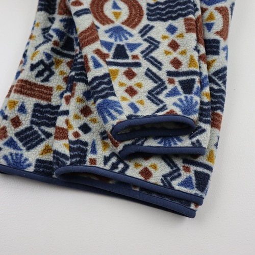 Patagonia Aztec Protected Peaks Synchilla Snap-T Fleece Jacket Mens Small Blue - Picture 7 of 10