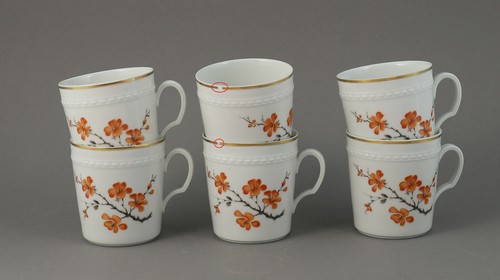 Fürstenberg Form 1800 Schloss Corvey Teile zur Wahl: kanne orange blumen teller - Bild 2 von 24