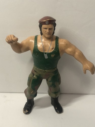 Vintage WWF LJN Corporal Kirchner RARE VARIANT 1986 Actionfigur - Bild 3 von 9