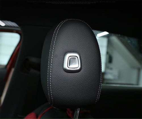 Silver Headrest Adjustment Button Cover For Benz A B GLA GLB GLE GLS Class 2020+ - Picture 8 of 12