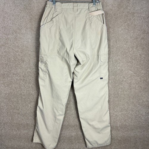 5.11 Tactical Cargo Pants Mens Size 34 x 34 Khaki Straight Elastic Waist Ripstop - Picture 8 of 12