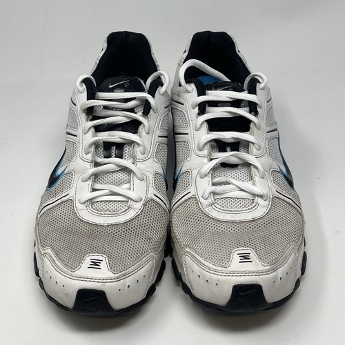Nike Shox Remix III Sneakers Uomo 11 Bianco Blu Nero Pelle Maglia Scarpe 33151 - Foto 5 di 23