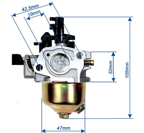 Vergaser für Einhell BG-PM 46 S-HW SE / BG-PM 46/3 S / BG-PM 51 S-HW Rasenmäher - Bild 4 von 5