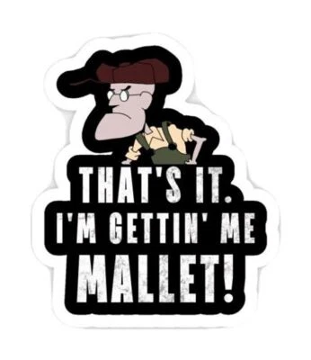 POPART Courage the Cowardly Dog Funny Sticker Decal that's it tv cartoon anime