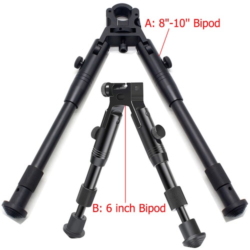 6''-9''Clamp-on Barrel Bipod/ Picatinny Rifle Bipod Spring Return Foldable Bipod - Picture 2 of 45