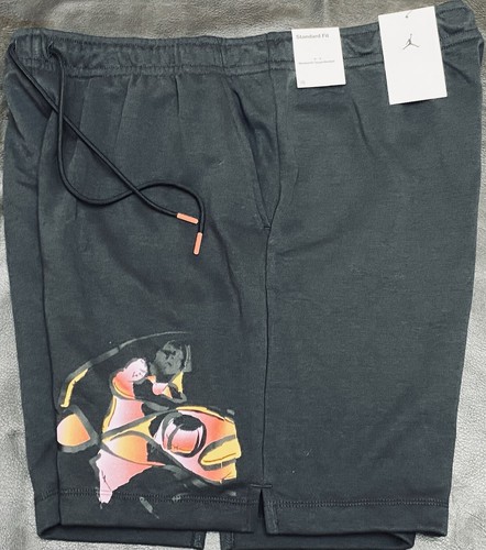 $68 NEW Nike Men's Jordan Jumpman Flight MVP Fleece HBR Shorts Black DX9714 XL - Picture 13 of 15