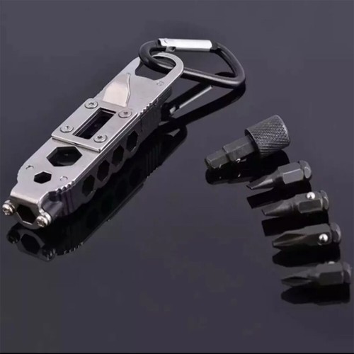 Mini Multifunktions-Schlüsselanhänger EDC Outdoor Portable Edelstahl BAZ DE - Bild 15 von 23
