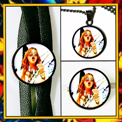 HALESTORM LZZY HALE   SET OF THREE   BRACELET   NECKLACE   PIN