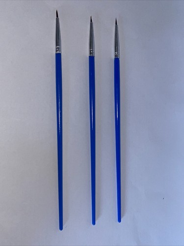 Fine Detail Plastic Handle Miniature Paint Brush - 000 - 3-Pack - Picture 3 of 4