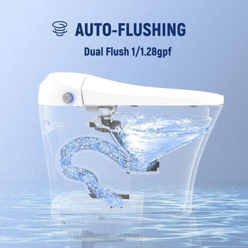 Smart Bidet Toilet Remote Control Operation Warm Air Dryer Auto Open/Close Lid - Picture 18 of 56