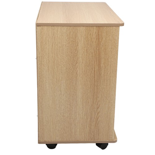 Wood Bedside Storage Cabinet for File Document Anti Theft Wood Bedroom End Table - Picture 13 of 23
