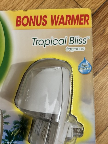 Air Wick Tropical Bliss Fragrance Oil W/ Warmer DISCONTINUED NEW! - Picture 4 of 4