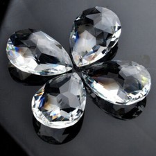10pc Lot Clear Chandelier Glass Crystal Lamp Prisms Hanging Drops Pendants 50mm