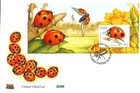 Ireland Stamps, First Day Cover, Fauna and Flora, Beetles, Mini-sheet - 1/4/2003