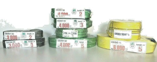 FASCIA DI SOLLEVAMENTO NERO 2 mt   per carichi  Pesanti CINGHIA A DOPPIO STRATO - Imagen 1 de 4