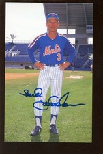 Lot of 8 Bud Harrelson NY Mets Barry Colla SIGNED 3.5 x 5.5 Baseball Cards  NM