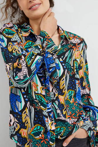 Anthropologie Maeve Masha Volnova Carmiel Button Down 0 Leopard Blouse Shirt NWT - Picture 3 of 8