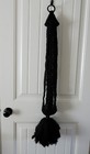 Vintage Macrame Plant Hanger Black 
