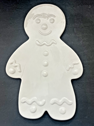 BLOOMINGDALES MAIN COURSE ELEMENTS GINGERBREAD MAN PLATTER ITALY~ VINTAGE ~ RARE