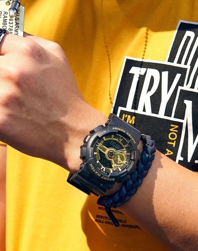 Analog Quartz Wrist Watch with Multi-Time Zone Waterproof Stopwatch - Picture 5 of 6