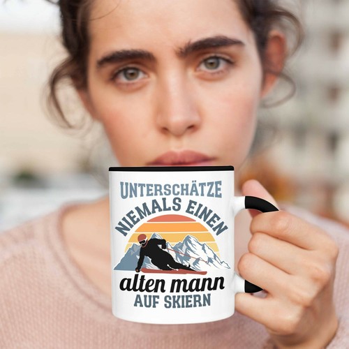 Trendation - Ski Fahren Tasse Geschenk Skifahrer Geschenk Tasse Lustig Männer Sk - Bild 8 von 49