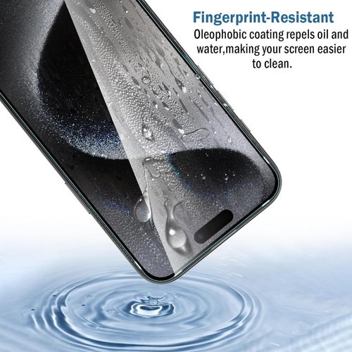 For Apple iPhone 16 Pro 6.3 Tempered Glass Screen Protector & Camera Lens Cover - 第 12/12 張圖片