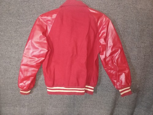 VINTAGE 1960s 1970s ERA WOMEN'S LETTERMAN JACKET SIZE 38 MURCHISON TEXAS - Picture 9 of 11