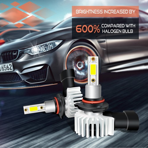 Fit For Jeep Cherokee 2016-2019 LED Headlight Bulbs 9005/HB3 Super Bright 300W - Picture 5 of 13