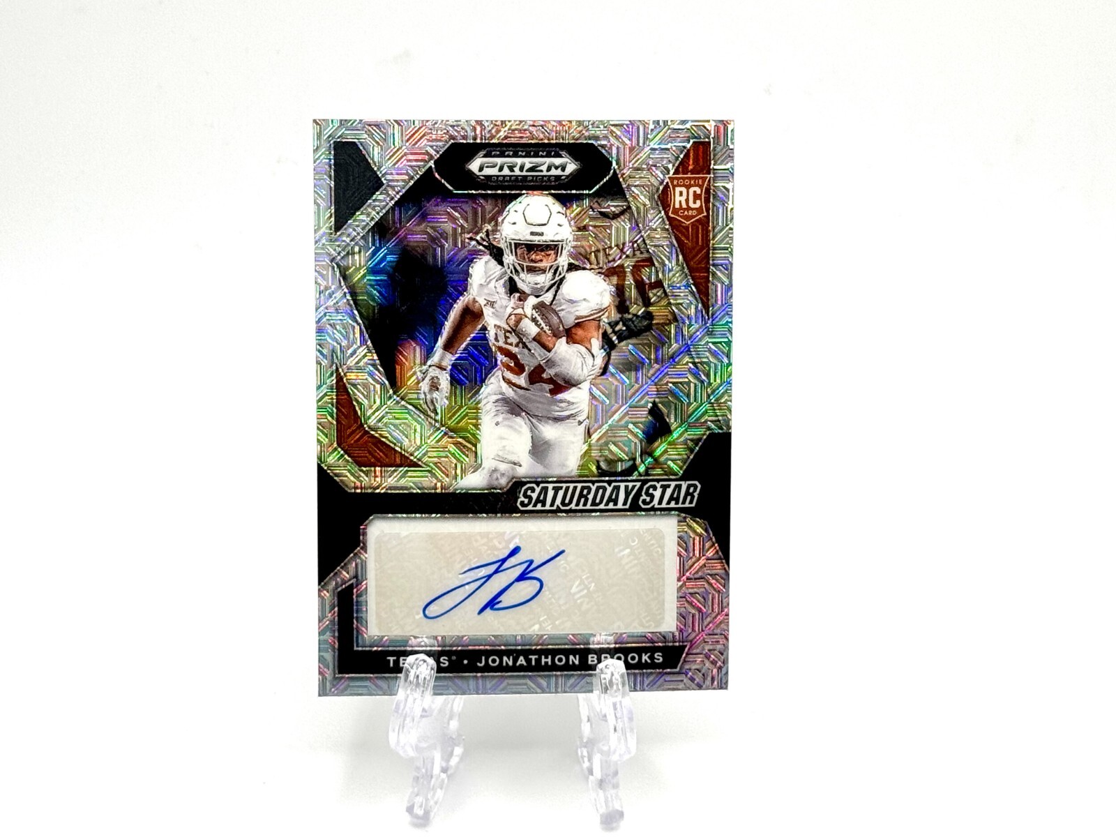 2024 Panini Prizm Draft Picks Jonathon Brooks RC Rookie Mojo Auto #7/25 SSP