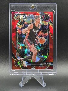2024-25 Panini Select - Kel'el Ware #191 Courtside Red Cracked Ice Prizm (RC)