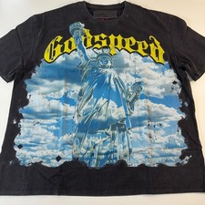 Godspeed New York Statue Of Liberty T-Shirt Men's Size XXL Black Tee NEW