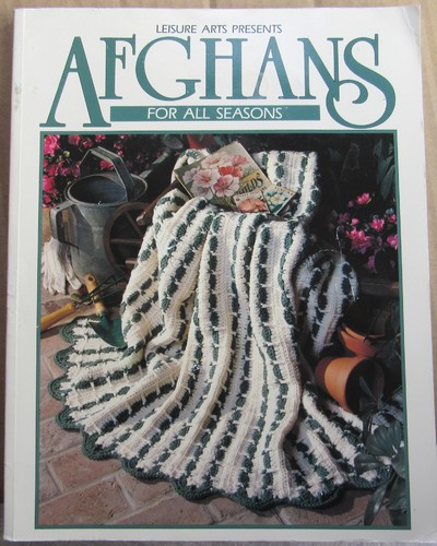 VTG Leisure Arts AFGHANS for All Seasons Crochet Book 52 UNIQUE Patterns Granny - Picture 1 of 14