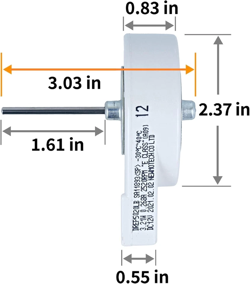Motor ventilador congelador evaporador refrigerador para Samsung DA31-00146E Foto 2 de 4