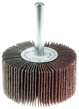 Weiler 30724 2" x 1" x 80AO Wolverine Coated Abrasive Flap Wheel, 1/4" Stem (...