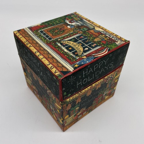 New Bob’s Boxes Set of 3 Nesting Boxes Holiday Trimmings Merry Christmas - Picture 9 of 18