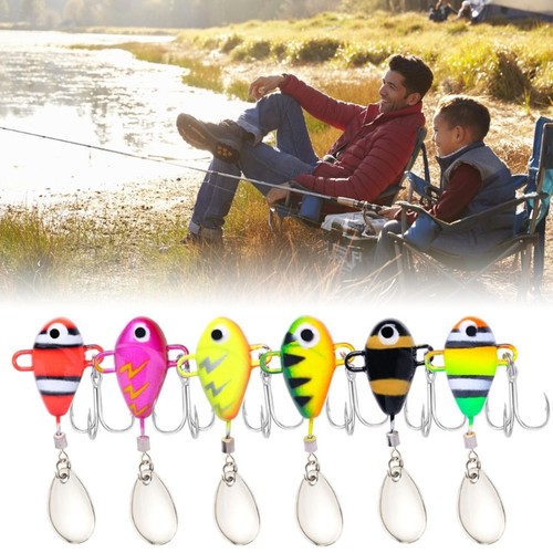 Fishing Tackle Tail Spinners Fishing Lures Fishing Spoon Jigging Baits with Hook - Picture 2 of 14