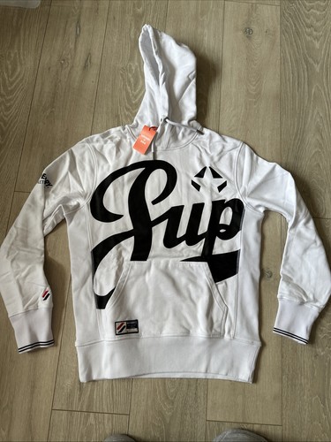 Superdry Nuevo Hombre Regular Fit Blanco Pequeña Sudadera con Capucha PVP 59,99 € - Imagen 2 de 4