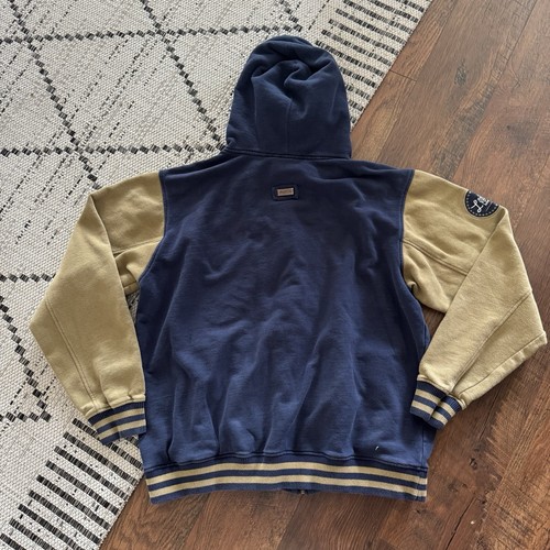 Vintage LRG Lifted Research Group Reißverschluss Hoodie Herren 2XL Varsity Navy Y2K 00s - Bild 11 von 17