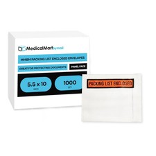 Panel Face Packing List Envelopes Shipping Labels Pouch 5.5" x 10" 1000 Pieces