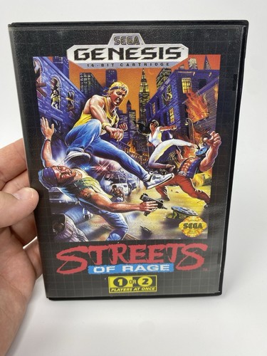 Streets Of Rage Sega Genesis CIB Komplett Original One Black Label Erst Getestet