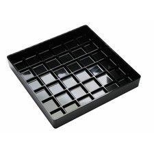 Cal-Mil 681-6-13 Classic 6" Black Square Drip Tray