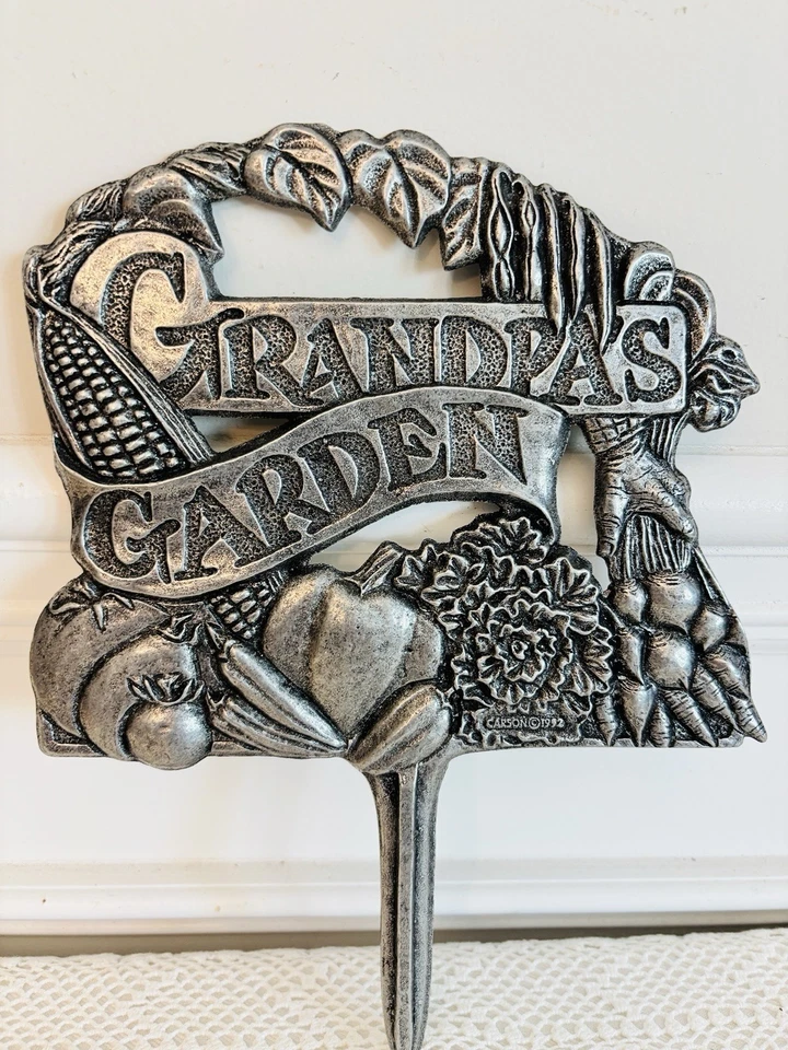 Letrero de jardín de abuelo vintage de metal Foto 2 de 4