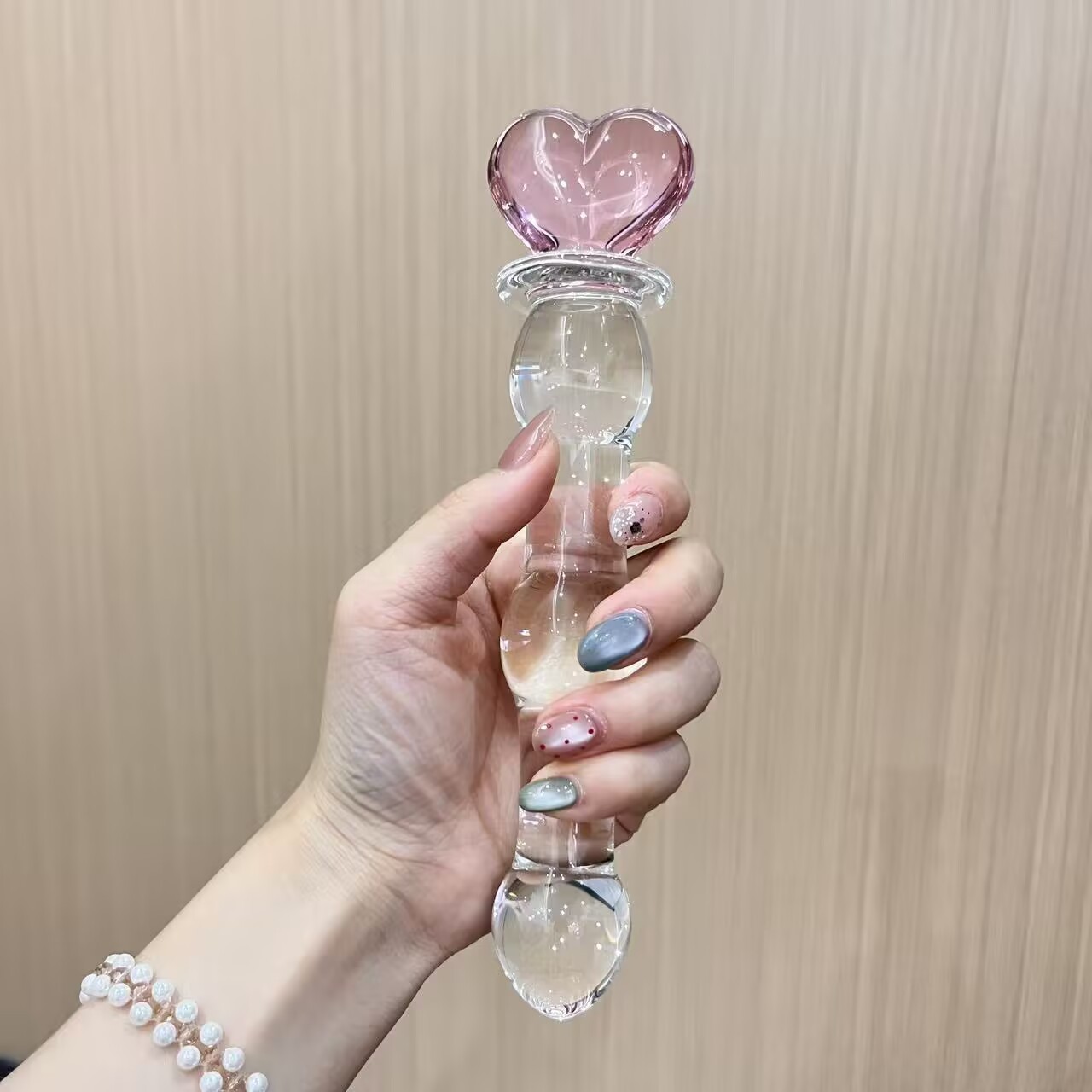 Glas Dildo G-Punkt Stimulation Anal Butt Plug Masturbation Massager Sexspielzeug