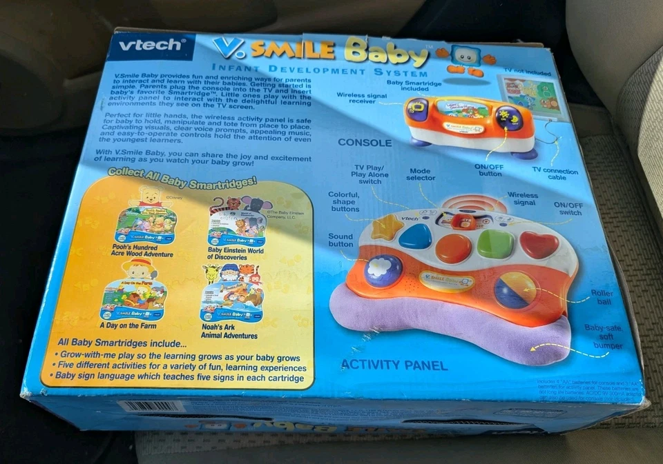 Vtech Vsmile Baby Infant Development System Games 9-36 Months NEW IN PLASTIC - Image 2 of 2