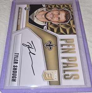 2025 TYLER SHOUGH Rookie Donruss Elite Pen Pals ON CARD AUTO Saints RC #PP-TSH