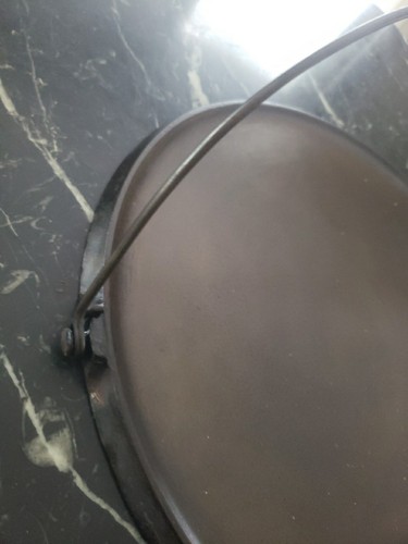 Griswold Cast Iron #16 Large Logo Bailed Griddle, 743A restored Spins Wobbles - Picture 2 of 9