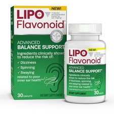Hot! Lipo-Flavonoid Advanced Balance Support for Vertigo Symptoms, 30 Caplets