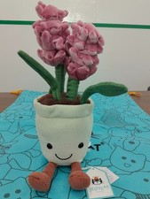 Jellycat Amuseables Hyacinth Flower Plant 25  cm   Plush Bloom Toy   New with Tag